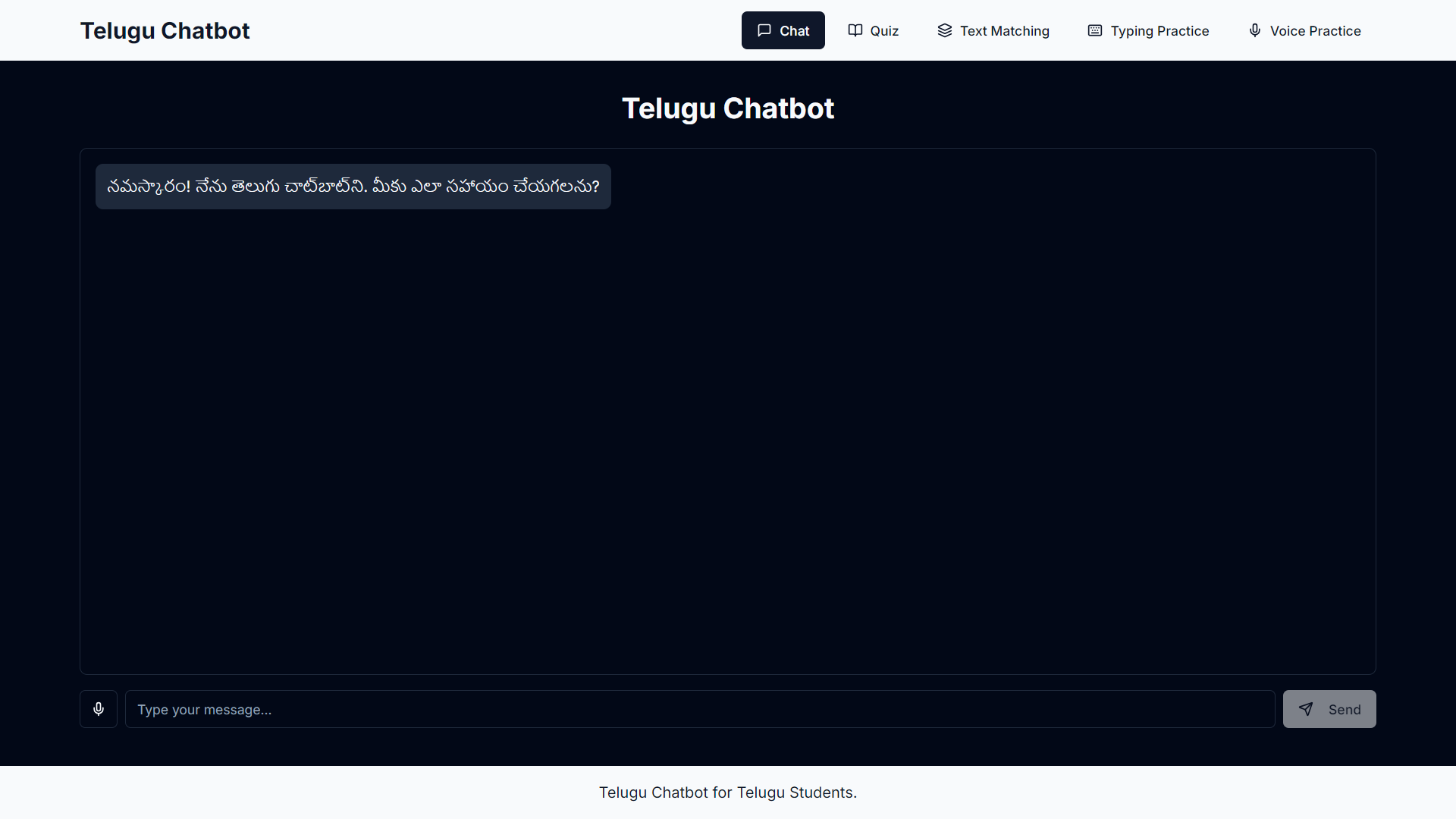 Telugu Chatbot