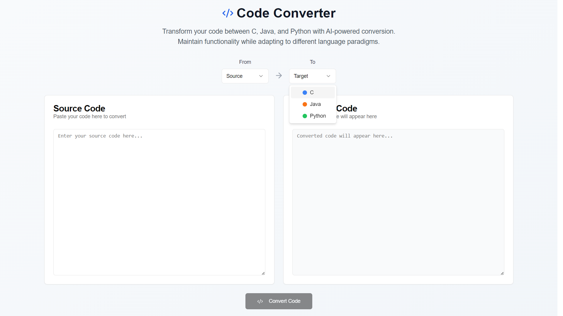 AI Code Converter